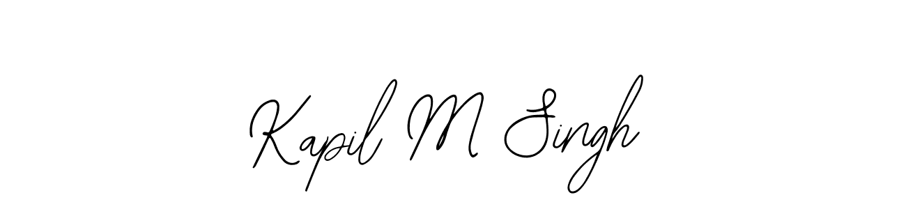 How to Draw Kapil M Singh signature style? Bearetta-2O07w is a latest design signature styles for name Kapil M Singh. Kapil M Singh signature style 12 images and pictures png