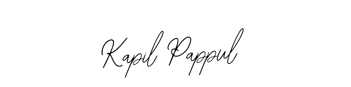 You should practise on your own different ways (Bearetta-2O07w) to write your name (Kapil Pappul) in signature. don't let someone else do it for you. Kapil Pappul signature style 12 images and pictures png