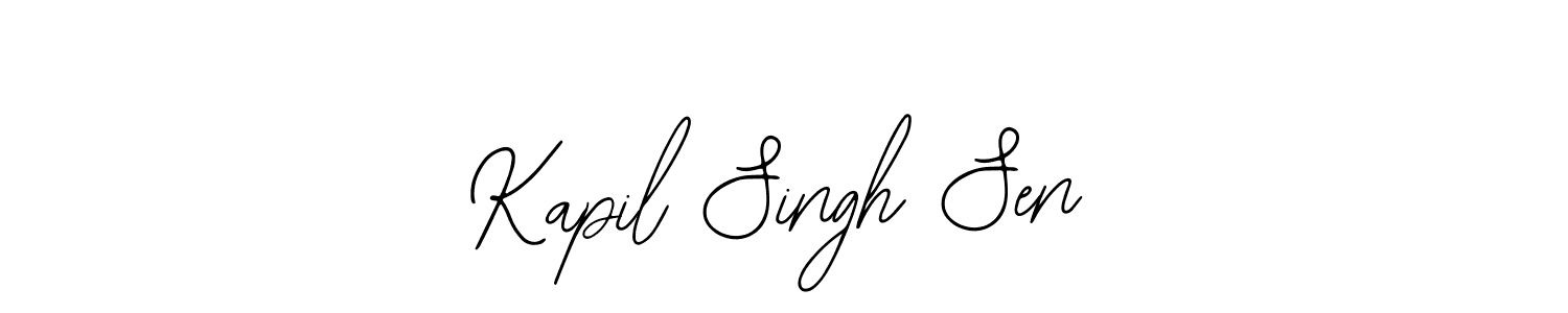 Bearetta-2O07w is a professional signature style that is perfect for those who want to add a touch of class to their signature. It is also a great choice for those who want to make their signature more unique. Get Kapil Singh Sen name to fancy signature for free. Kapil Singh Sen signature style 12 images and pictures png