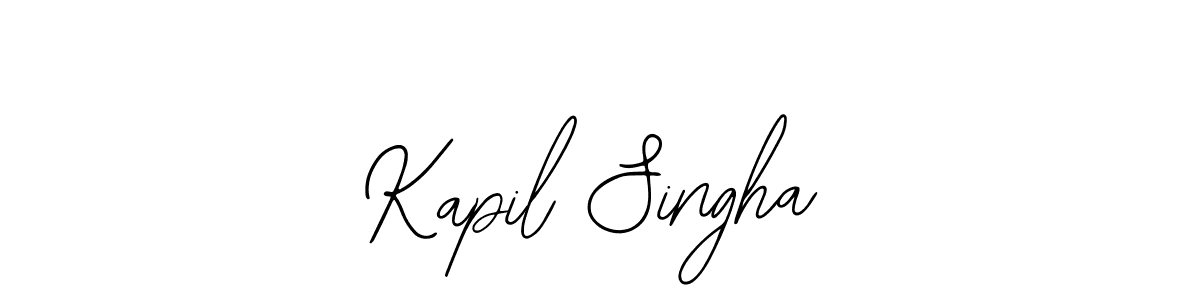 if you are searching for the best signature style for your name Kapil Singha. so please give up your signature search. here we have designed multiple signature styles  using Bearetta-2O07w. Kapil Singha signature style 12 images and pictures png