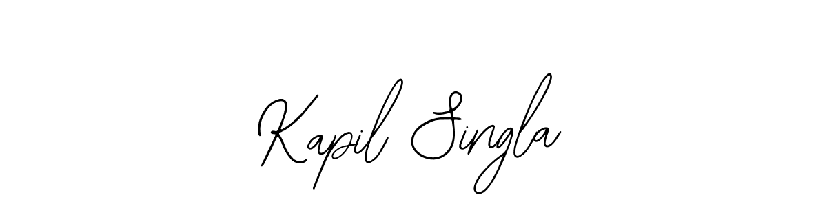 Design your own signature with our free online signature maker. With this signature software, you can create a handwritten (Bearetta-2O07w) signature for name Kapil Singla. Kapil Singla signature style 12 images and pictures png