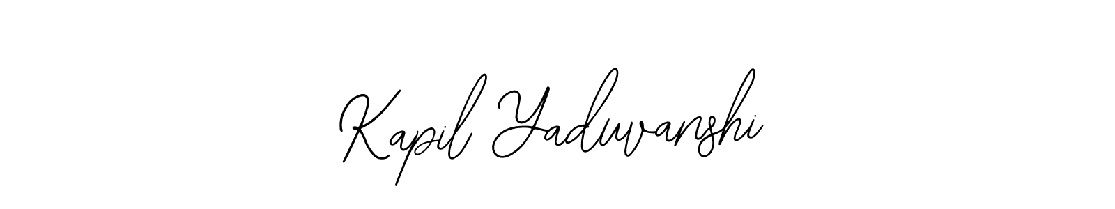 Design your own signature with our free online signature maker. With this signature software, you can create a handwritten (Bearetta-2O07w) signature for name Kapil Yaduvanshi. Kapil Yaduvanshi signature style 12 images and pictures png