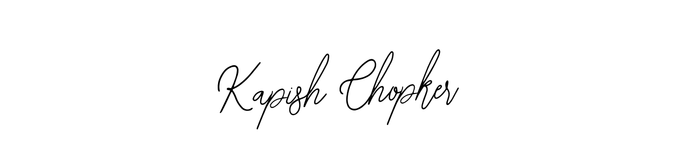 This is the best signature style for the Kapish Chopker name. Also you like these signature font (Bearetta-2O07w). Mix name signature. Kapish Chopker signature style 12 images and pictures png