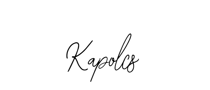 Use a signature maker to create a handwritten signature online. With this signature software, you can design (Bearetta-2O07w) your own signature for name Kapolcs. Kapolcs signature style 12 images and pictures png
