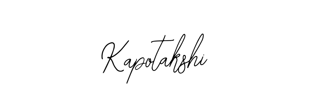 You should practise on your own different ways (Bearetta-2O07w) to write your name (Kapotakshi) in signature. don't let someone else do it for you. Kapotakshi signature style 12 images and pictures png