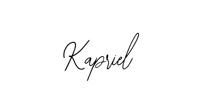 Also we have Kapriel name is the best signature style. Create professional handwritten signature collection using Bearetta-2O07w autograph style. Kapriel signature style 12 images and pictures png