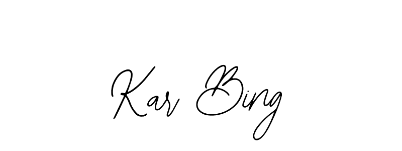 This is the best signature style for the Kar Bing name. Also you like these signature font (Bearetta-2O07w). Mix name signature. Kar Bing signature style 12 images and pictures png