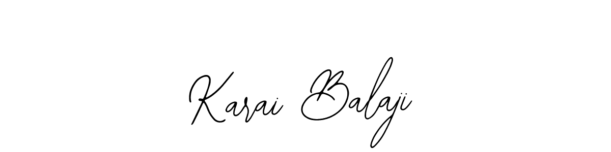 Also You can easily find your signature by using the search form. We will create Karai Balaji name handwritten signature images for you free of cost using Bearetta-2O07w sign style. Karai Balaji signature style 12 images and pictures png