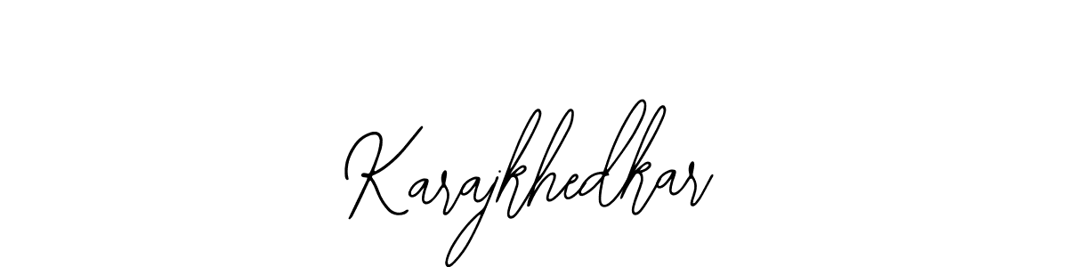 Bearetta-2O07w is a professional signature style that is perfect for those who want to add a touch of class to their signature. It is also a great choice for those who want to make their signature more unique. Get Karajkhedkar name to fancy signature for free. Karajkhedkar signature style 12 images and pictures png
