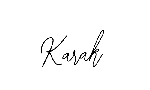 Use a signature maker to create a handwritten signature online. With this signature software, you can design (Bearetta-2O07w) your own signature for name Karak. Karak signature style 12 images and pictures png