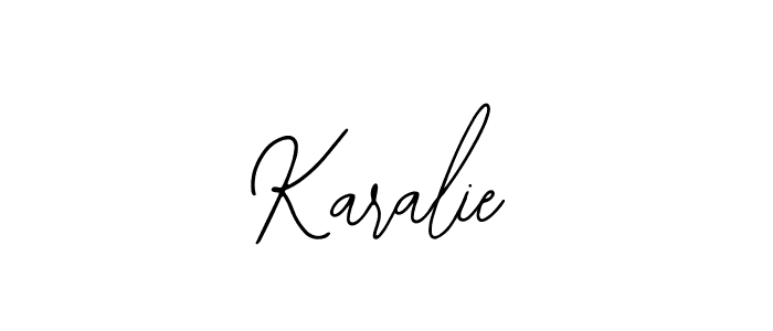 Make a beautiful signature design for name Karalie. With this signature (Bearetta-2O07w) style, you can create a handwritten signature for free. Karalie signature style 12 images and pictures png