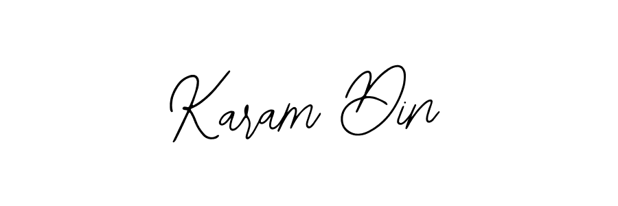 Similarly Bearetta-2O07w is the best handwritten signature design. Signature creator online .You can use it as an online autograph creator for name Karam Din. Karam Din signature style 12 images and pictures png