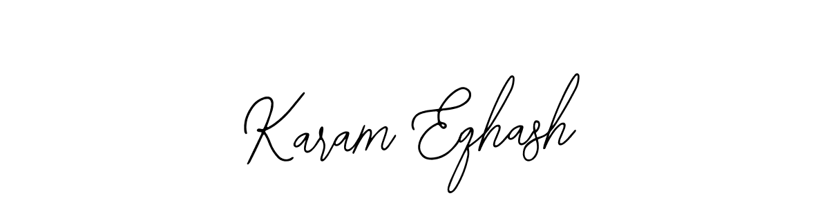 Design your own signature with our free online signature maker. With this signature software, you can create a handwritten (Bearetta-2O07w) signature for name Karam Eqhash. Karam Eqhash signature style 12 images and pictures png