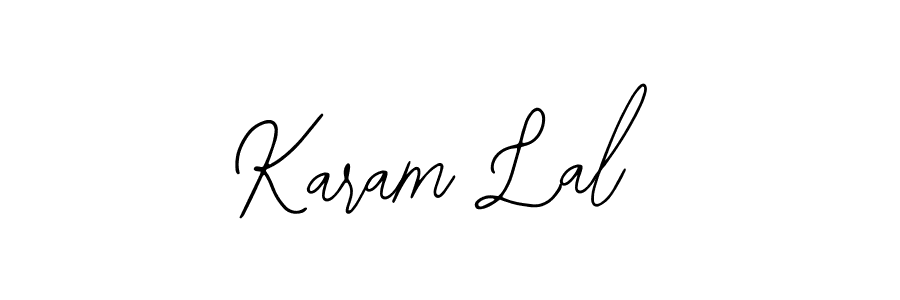 How to make Karam Lal name signature. Use Bearetta-2O07w style for creating short signs online. This is the latest handwritten sign. Karam Lal signature style 12 images and pictures png