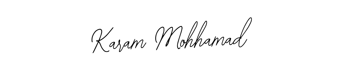 Create a beautiful signature design for name Karam Mohhamad. With this signature (Bearetta-2O07w) fonts, you can make a handwritten signature for free. Karam Mohhamad signature style 12 images and pictures png