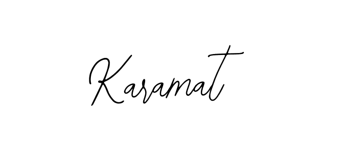 Use a signature maker to create a handwritten signature online. With this signature software, you can design (Bearetta-2O07w) your own signature for name Karamat. Karamat signature style 12 images and pictures png
