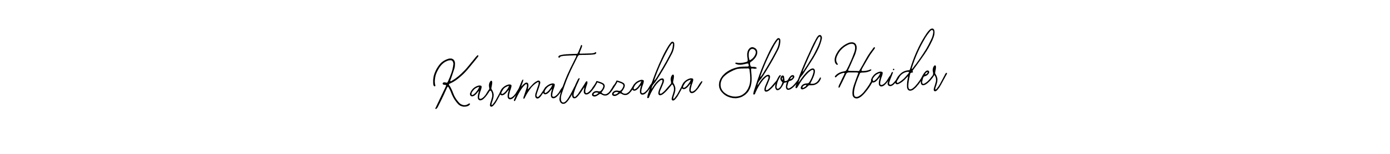 Use a signature maker to create a handwritten signature online. With this signature software, you can design (Bearetta-2O07w) your own signature for name Karamatuzzahra Shoeb Haider. Karamatuzzahra Shoeb Haider signature style 12 images and pictures png