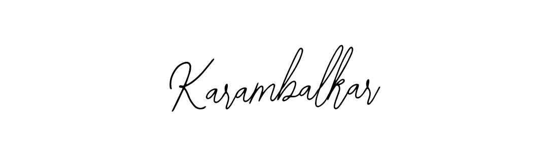 Use a signature maker to create a handwritten signature online. With this signature software, you can design (Bearetta-2O07w) your own signature for name Karambalkar. Karambalkar signature style 12 images and pictures png