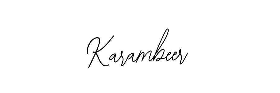 Also we have Karambeer name is the best signature style. Create professional handwritten signature collection using Bearetta-2O07w autograph style. Karambeer signature style 12 images and pictures png