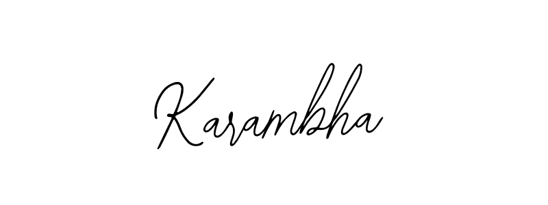 How to Draw Karambha signature style? Bearetta-2O07w is a latest design signature styles for name Karambha. Karambha signature style 12 images and pictures png
