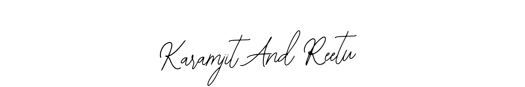 Once you've used our free online signature maker to create your best signature Bearetta-2O07w style, it's time to enjoy all of the benefits that Karamjit And Reetu name signing documents. Karamjit And Reetu signature style 12 images and pictures png