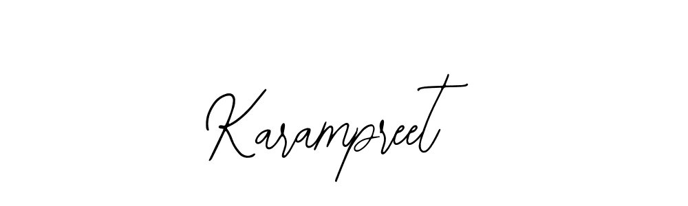 How to make Karampreet signature? Bearetta-2O07w is a professional autograph style. Create handwritten signature for Karampreet name. Karampreet signature style 12 images and pictures png