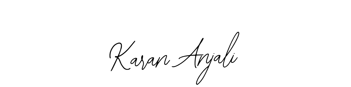 Also we have Karan Anjali name is the best signature style. Create professional handwritten signature collection using Bearetta-2O07w autograph style. Karan Anjali signature style 12 images and pictures png
