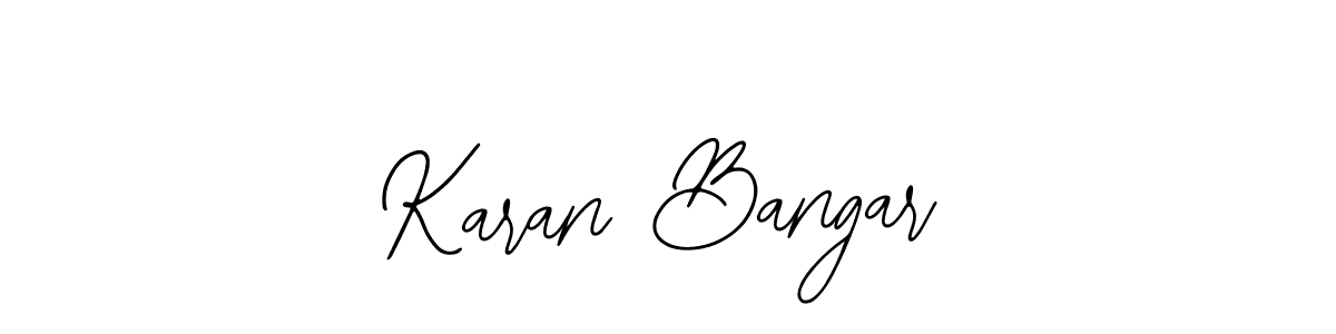 Karan Bangar stylish signature style. Best Handwritten Sign (Bearetta-2O07w) for my name. Handwritten Signature Collection Ideas for my name Karan Bangar. Karan Bangar signature style 12 images and pictures png