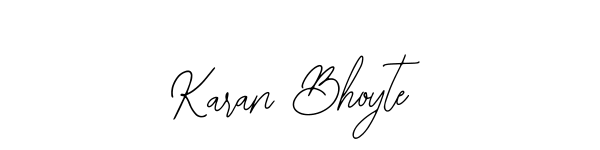 Design your own signature with our free online signature maker. With this signature software, you can create a handwritten (Bearetta-2O07w) signature for name Karan Bhoyte. Karan Bhoyte signature style 12 images and pictures png
