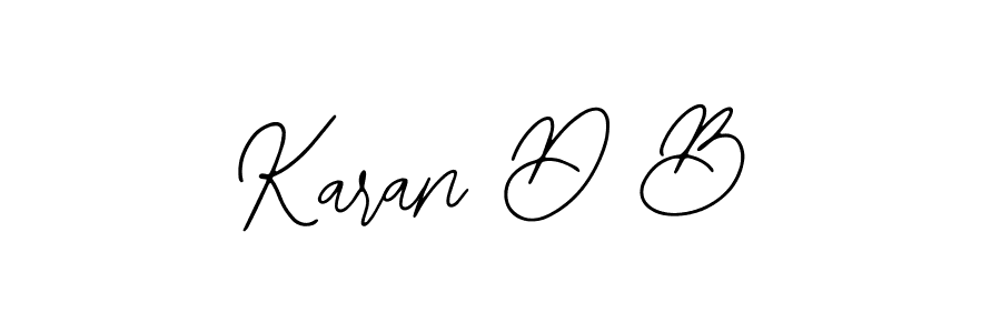 How to Draw Karan D B signature style? Bearetta-2O07w is a latest design signature styles for name Karan D B. Karan D B signature style 12 images and pictures png