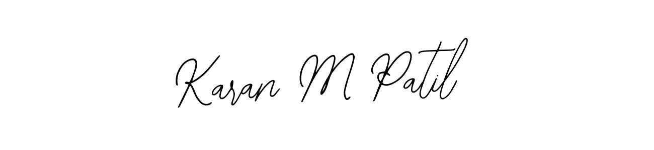 if you are searching for the best signature style for your name Karan M Patil. so please give up your signature search. here we have designed multiple signature styles  using Bearetta-2O07w. Karan M Patil signature style 12 images and pictures png