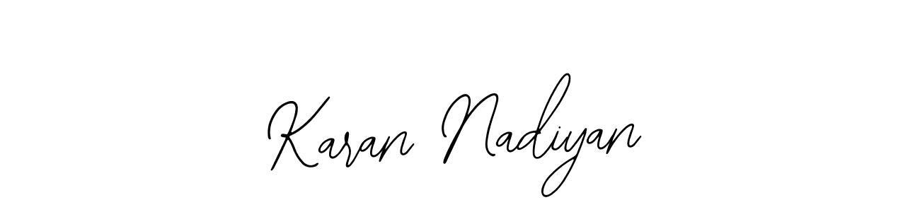How to make Karan Nadiyan signature? Bearetta-2O07w is a professional autograph style. Create handwritten signature for Karan Nadiyan name. Karan Nadiyan signature style 12 images and pictures png