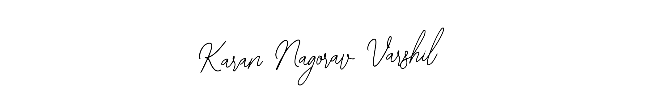 How to make Karan Nagorav Varshil name signature. Use Bearetta-2O07w style for creating short signs online. This is the latest handwritten sign. Karan Nagorav Varshil signature style 12 images and pictures png