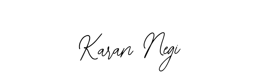 Design your own signature with our free online signature maker. With this signature software, you can create a handwritten (Bearetta-2O07w) signature for name Karan Negi. Karan Negi signature style 12 images and pictures png
