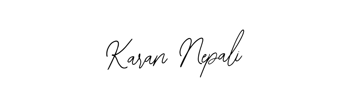 Karan Nepali stylish signature style. Best Handwritten Sign (Bearetta-2O07w) for my name. Handwritten Signature Collection Ideas for my name Karan Nepali. Karan Nepali signature style 12 images and pictures png