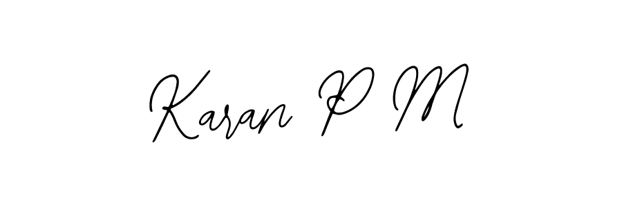 Make a beautiful signature design for name Karan P M. With this signature (Bearetta-2O07w) style, you can create a handwritten signature for free. Karan P M signature style 12 images and pictures png
