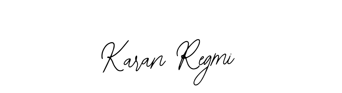 How to make Karan Regmi name signature. Use Bearetta-2O07w style for creating short signs online. This is the latest handwritten sign. Karan Regmi signature style 12 images and pictures png