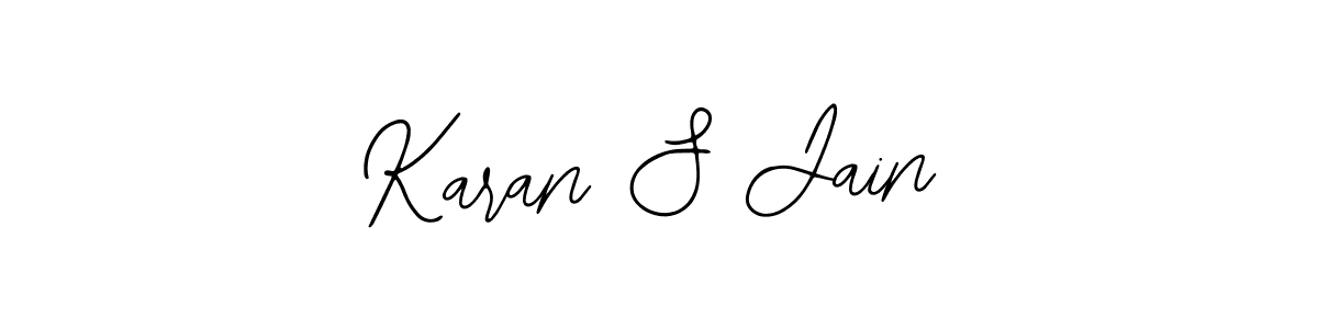 Use a signature maker to create a handwritten signature online. With this signature software, you can design (Bearetta-2O07w) your own signature for name Karan S Jain. Karan S Jain signature style 12 images and pictures png