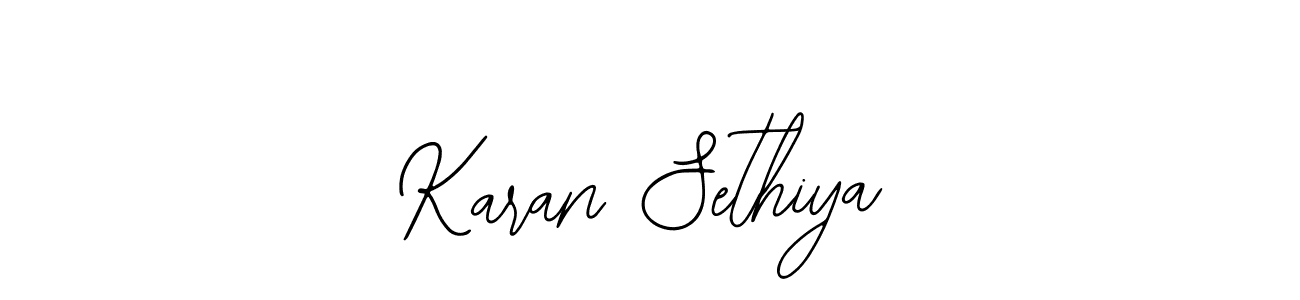 Use a signature maker to create a handwritten signature online. With this signature software, you can design (Bearetta-2O07w) your own signature for name Karan Sethiya. Karan Sethiya signature style 12 images and pictures png