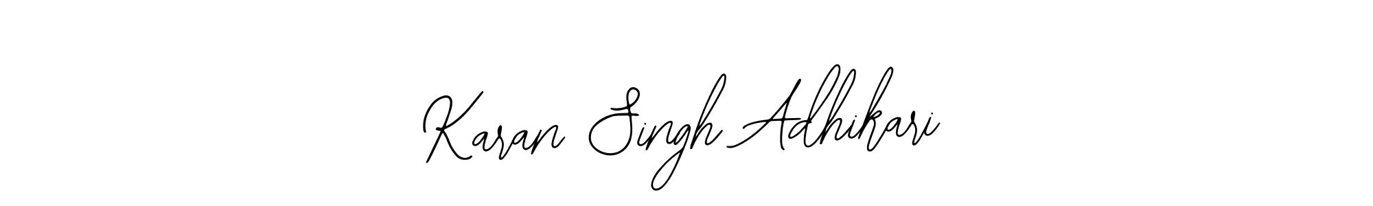 How to make Karan Singh Adhikari name signature. Use Bearetta-2O07w style for creating short signs online. This is the latest handwritten sign. Karan Singh Adhikari signature style 12 images and pictures png