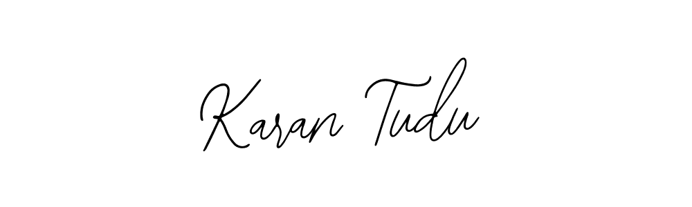 How to make Karan Tudu signature? Bearetta-2O07w is a professional autograph style. Create handwritten signature for Karan Tudu name. Karan Tudu signature style 12 images and pictures png