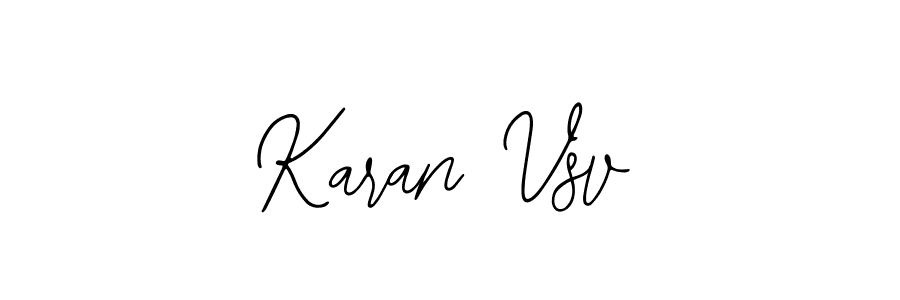 How to make Karan Vsv signature? Bearetta-2O07w is a professional autograph style. Create handwritten signature for Karan Vsv name. Karan Vsv signature style 12 images and pictures png