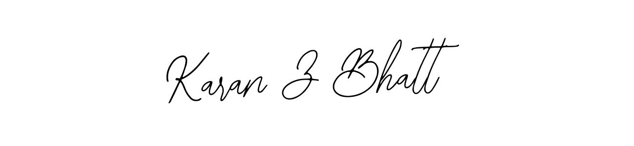 Create a beautiful signature design for name Karan Z Bhatt. With this signature (Bearetta-2O07w) fonts, you can make a handwritten signature for free. Karan Z Bhatt signature style 12 images and pictures png