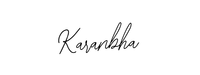 You should practise on your own different ways (Bearetta-2O07w) to write your name (Karanbha) in signature. don't let someone else do it for you. Karanbha signature style 12 images and pictures png