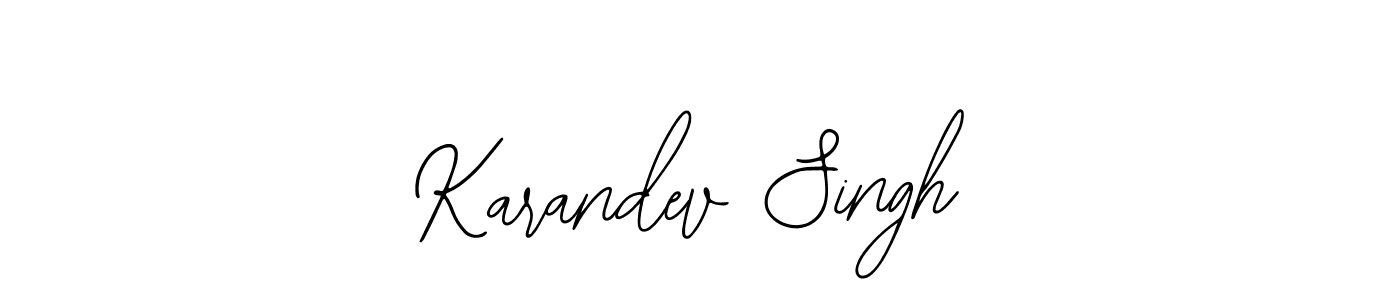 Make a beautiful signature design for name Karandev Singh. With this signature (Bearetta-2O07w) style, you can create a handwritten signature for free. Karandev Singh signature style 12 images and pictures png