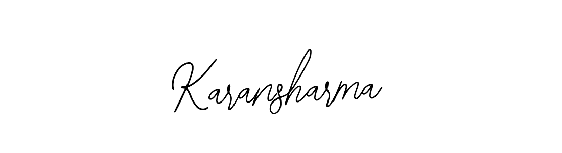 Use a signature maker to create a handwritten signature online. With this signature software, you can design (Bearetta-2O07w) your own signature for name Karansharma. Karansharma signature style 12 images and pictures png