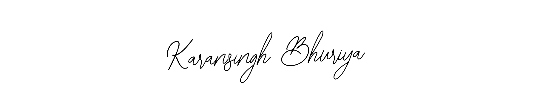 Design your own signature with our free online signature maker. With this signature software, you can create a handwritten (Bearetta-2O07w) signature for name Karansingh Bhuriya. Karansingh Bhuriya signature style 12 images and pictures png