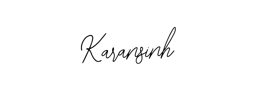 How to make Karansinh name signature. Use Bearetta-2O07w style for creating short signs online. This is the latest handwritten sign. Karansinh signature style 12 images and pictures png