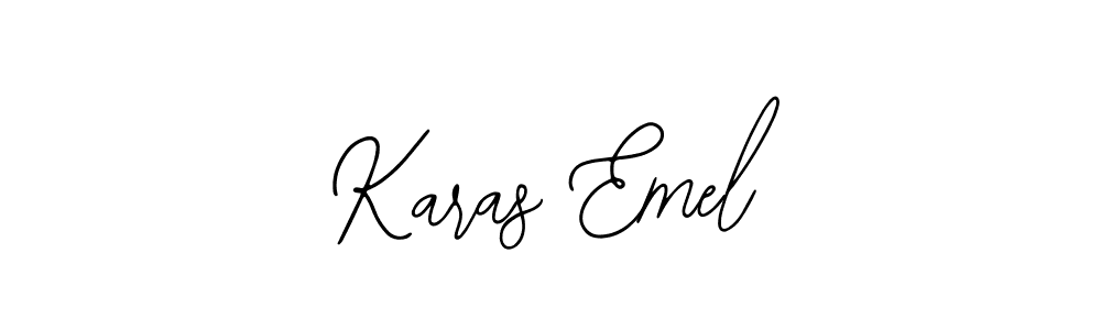 You should practise on your own different ways (Bearetta-2O07w) to write your name (Karas Emel) in signature. don't let someone else do it for you. Karas Emel signature style 12 images and pictures png