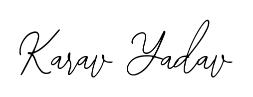 Discover the perfect balance of readability and style for Karav Yadav with Bearetta-2O07w font. Create your dream signature today. Karav Yadav signature style 12 images and pictures png
